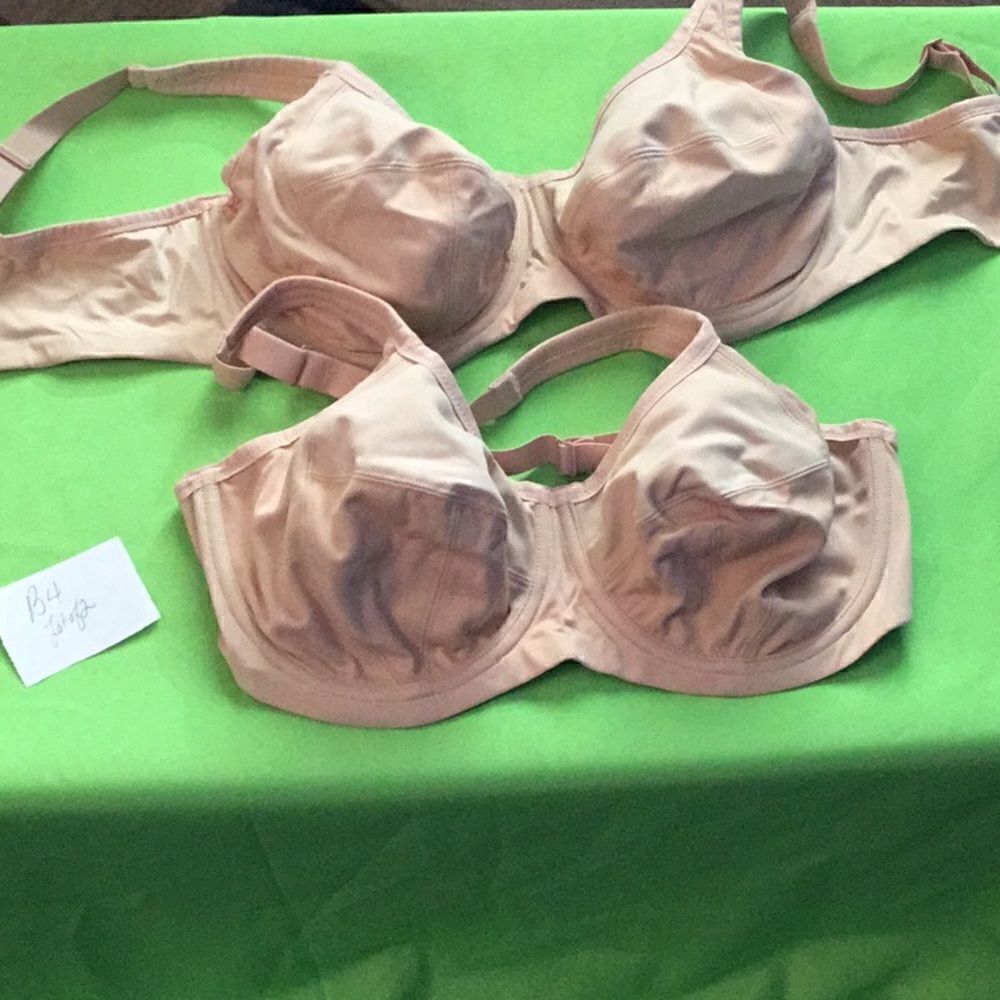 Lot of 2 nude bras in size 36DDD by GODDESS